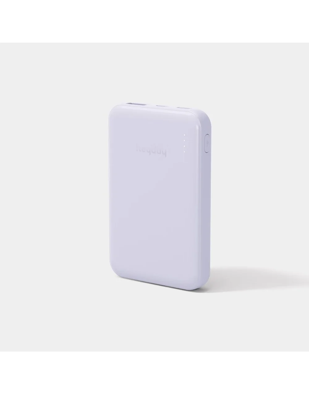 heyday Portable Power Bank in Light Purple - Dual USB Ports